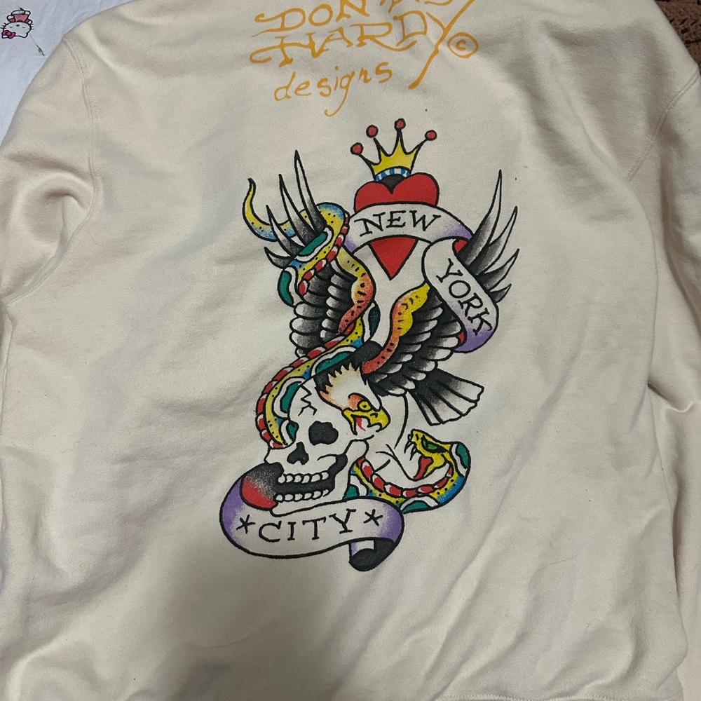 Ed Hardy New York City Graphic Sweatshirt size L